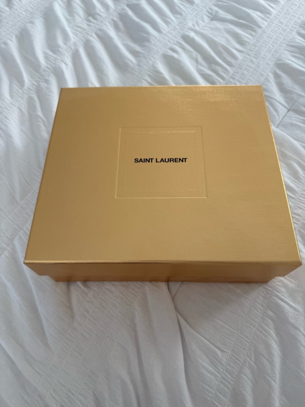 Saint Laurent Gold Gift Box Authentic YSL Packaging Box ONLY